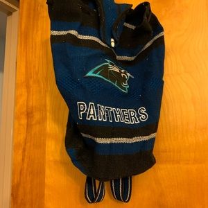 Carolina Panthers Knit Book bag.